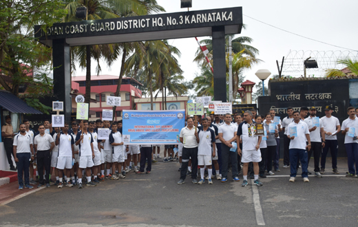 coast gurad observes internataional day against drug abuse